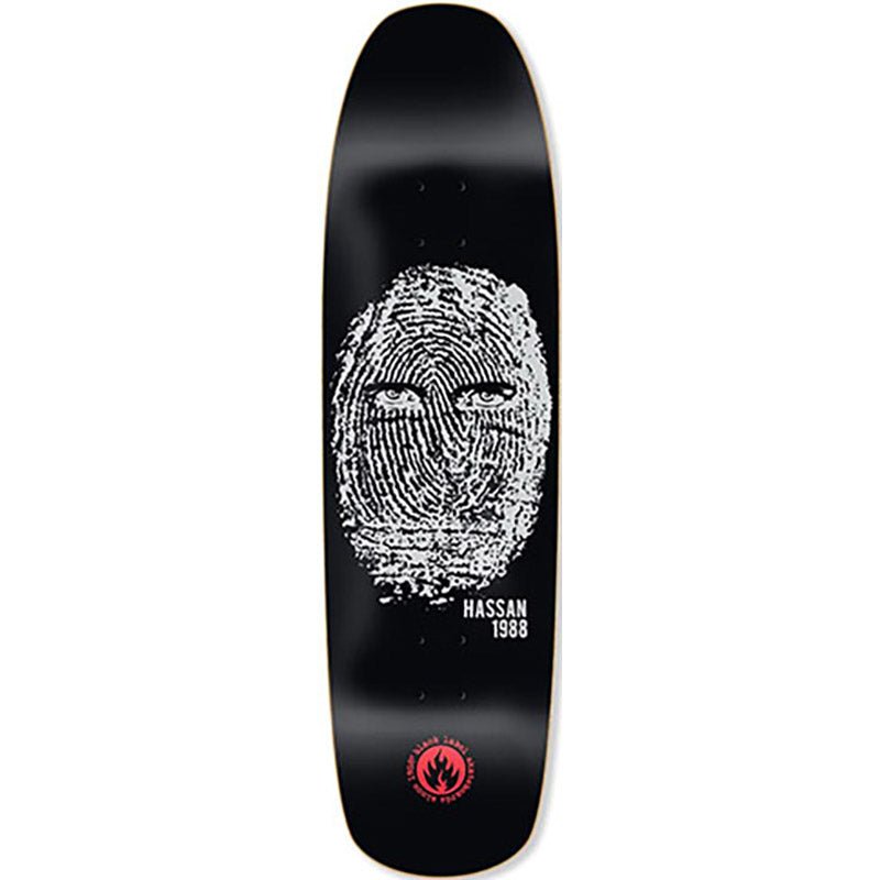 Black Label 8.88" Omar Hassan Thumbprint Shaped Skateboard Deck-5150 Skate Shop
