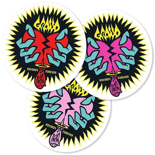 Black Label Grosso "BROKEN HEART" Sticker 1 sticker - 5150 Skate Shop