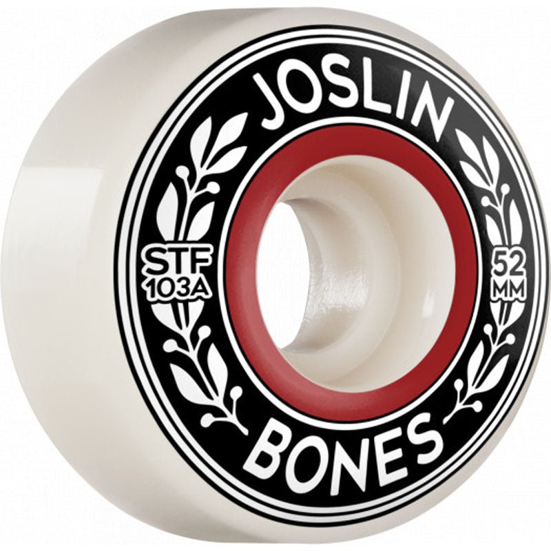 Bones 52mm 103a PRO STF Joslin Emblem V1 Standard Wheels 4pk - 5150 Skate Shop