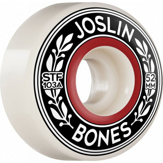 Bones 52mm 103a PRO STF Joslin Emblem V1 Standard Wheels 4pk-5150 Skate Shop
