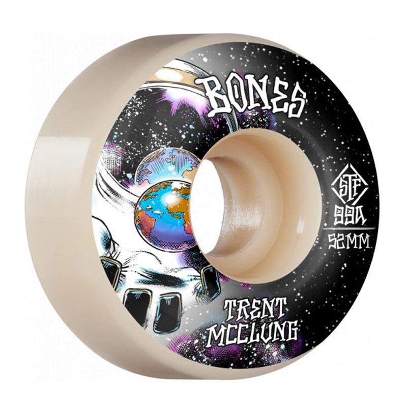 Bones 52mm 99a PRO STF Trent McClung Unknown V1 Standard Skateboard Wheels 4pk-5150 Skate Shop