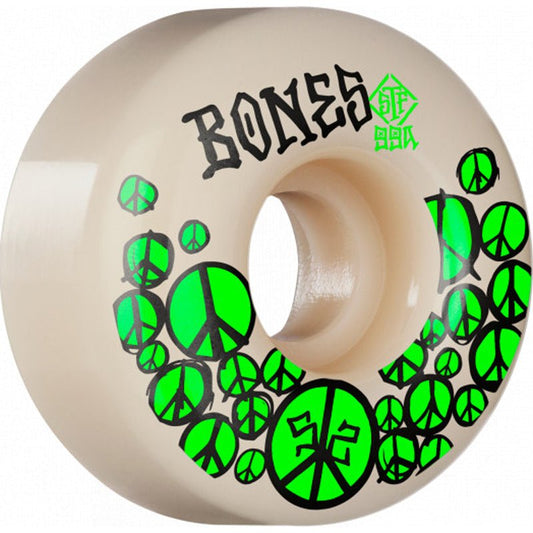 Bones 52mm 99a STF Peace V1 Standard Skateboard Wheels 4pk-5150 Skate Shop
