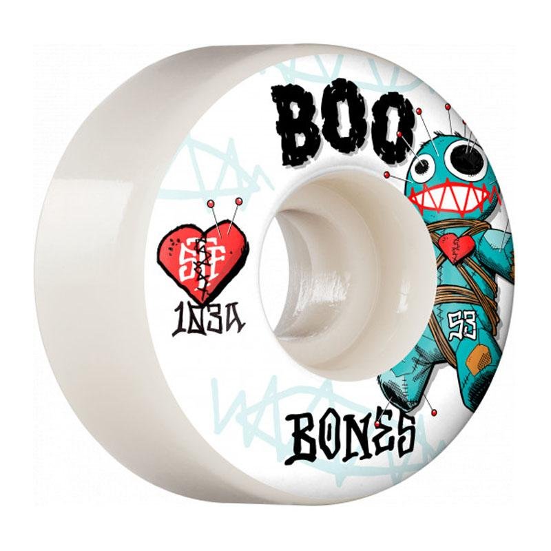 Bones 53mm 103a PRO STF Boo Voodoo V4 Wide Skateboard Wheels 4pk - 5150 Skate Shop