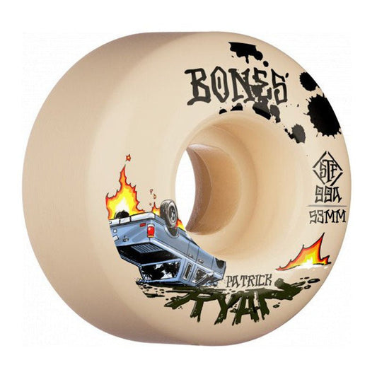 Bones 53mm 99a Ryan Crash & Burn V4 Wide Skateboard Wheels 4pk-5150 Skate Shop