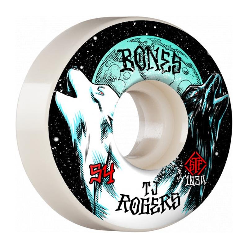 Bones 54mm 103a PRO STF Rogers Spirit Howl V3 Slims Skateboard Wheels 4pk - 5150 Skate Shop