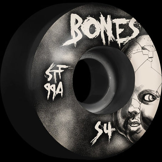 Bones 54mm 99a STF Dollhouse V1 Standerd Black Skateboard Wheels 4pk - 5150 Skate Shop