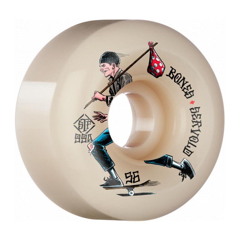Bones 56mm 99a PRO STF Servold Gone Skating V6 Wide-Cut Skateboard Wheels 4pk-5150 Skate Shop
