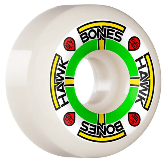 Bones 58mm 84b PRO SPF Hawk T-Bone II P5 Sidecut White Skateboard Wheels 4pk - 5150 Skate Shop