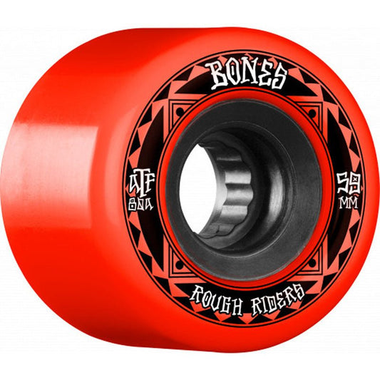 Bones 59mm 80a ATF Rough Rider Runners Red Skateboard Wheels 4pk-5150 Skate Shop