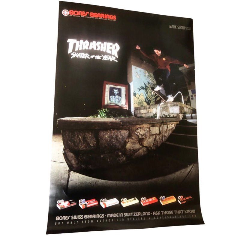 Bones Bearings THRASHER MAG Skater of the Year Mark Suciu Poster 5150 Skate Shop