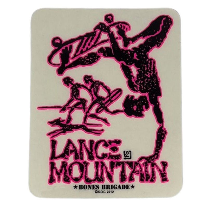 Bones Brigade® Mountain Future Primitive Pink Sticker 4.5" x 3.5" - 5150 Skate Shop