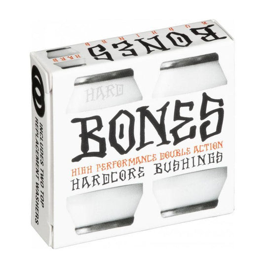 Bones (HARD) Black/White Skateboard Truck Bushing  Set of 2 5150 Skate Shop
