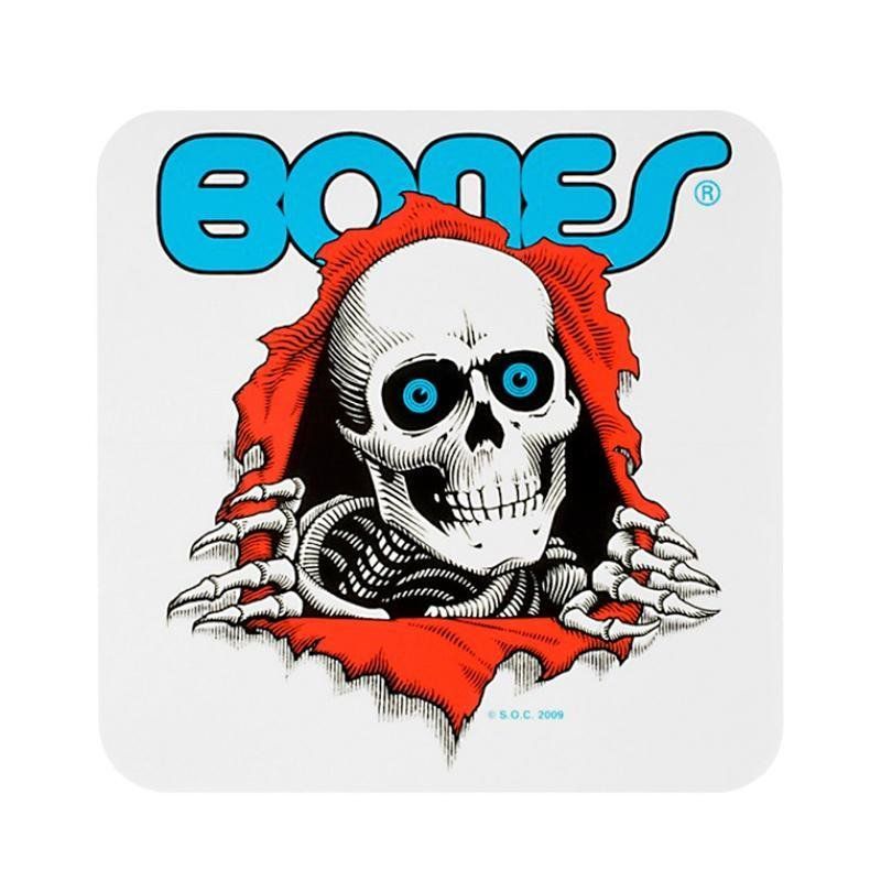 Bones Ripper Bumper Sticker 5”x 5” White 5150 Skate Shop