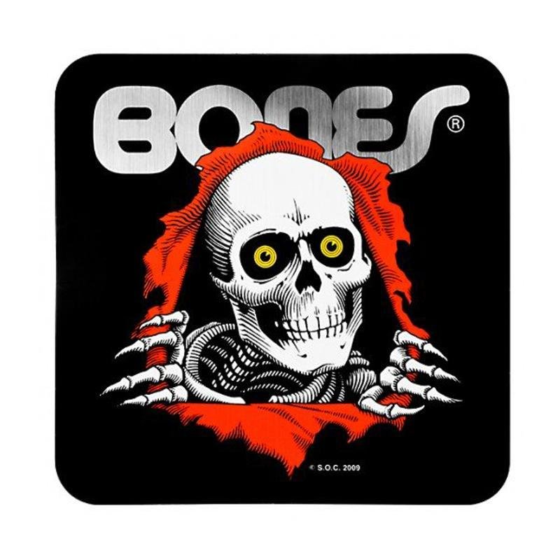 Bones Ripper Bumper Sticker 5”x 5” Black - 5150 Skate Shop