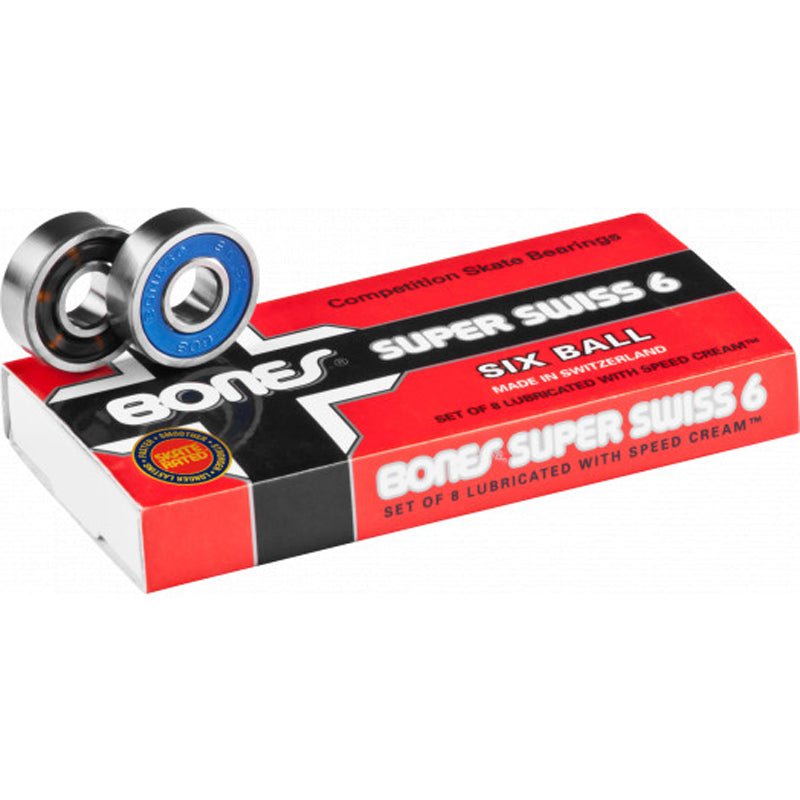 Bones Super Swiss 6 Skateboard Bearings - 5150 Skate Shop