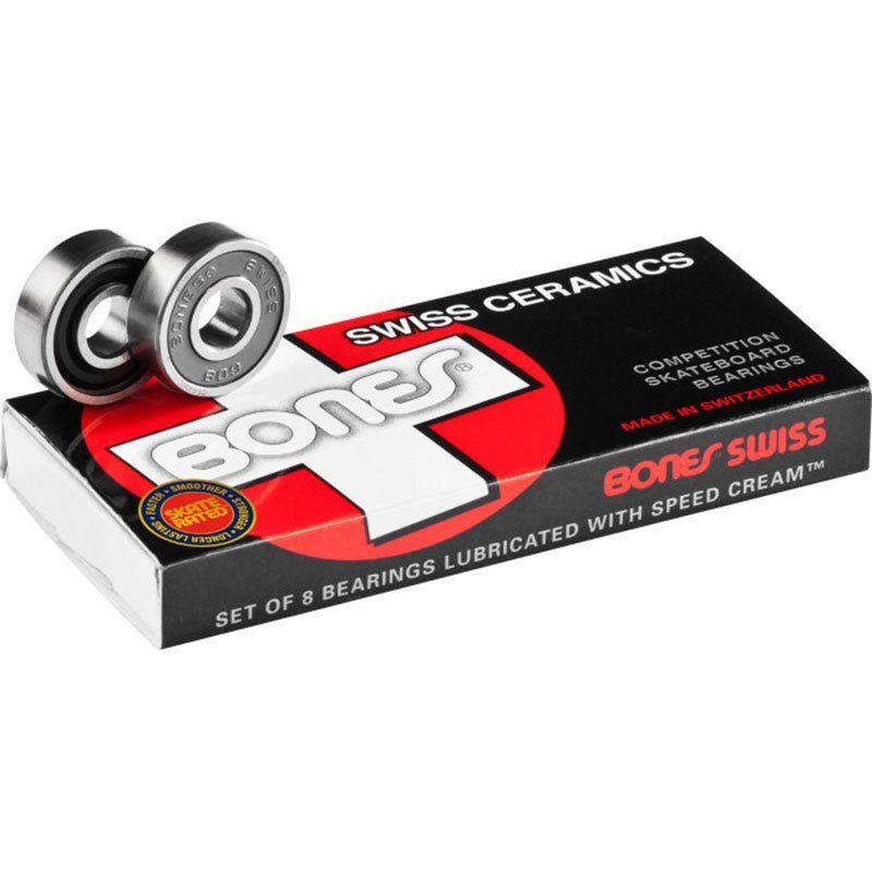 Bones® Swiss Ceramic Skateboard Bearings (8 Pack) 5150 Skate Shop