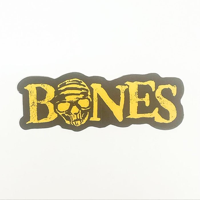 BONES WHEELS Black & Gold Stickers (Single)-5150 Skate Shop