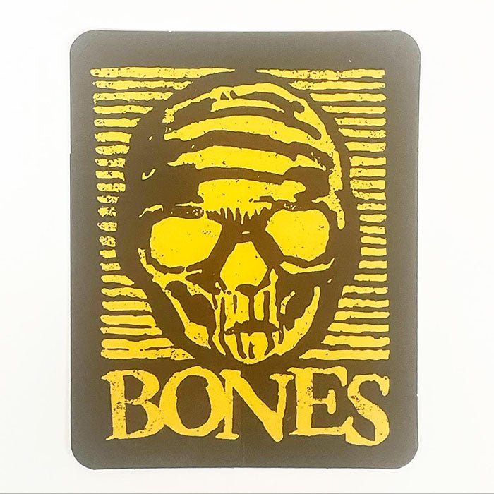 BONES WHEELS Black & Gold Stickers (Single)-5150 Skate Shop