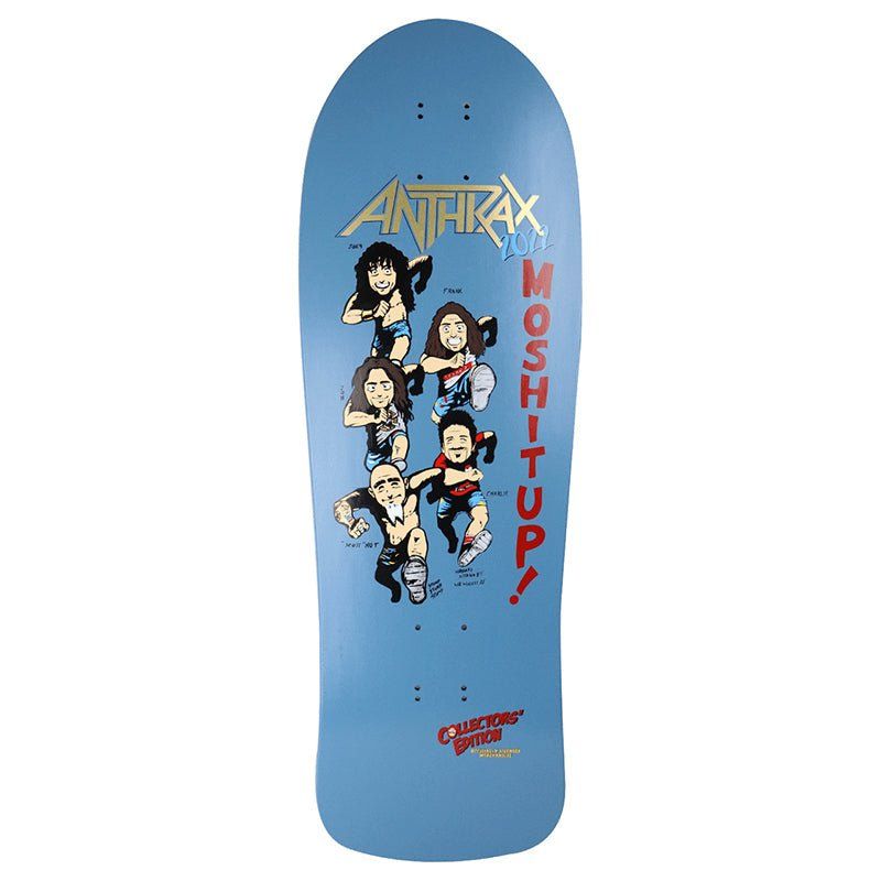 Brand-X Anthrax 2022 Collectors Edition 10" x 30" Shaped (Hand Screened) Skateboard Deck 5150 Skate Shop