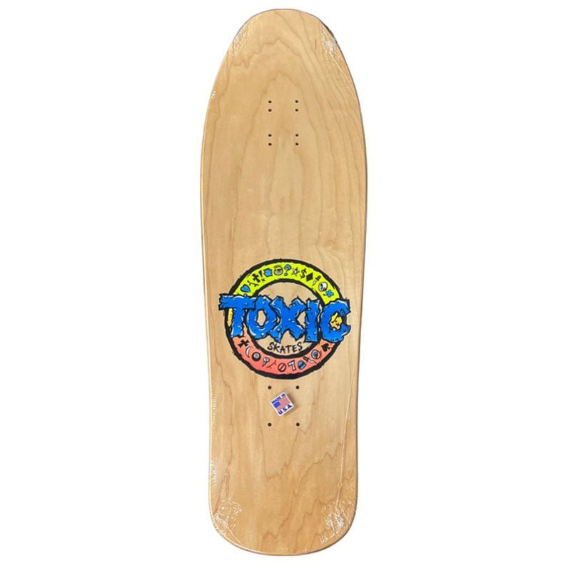 Brand-X-Toxic 10" x 32.25" Dave Crabb Happy Moose Shaped Hand Screened Natural Deck-5150 Skate Shop