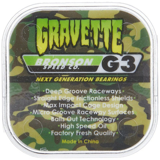 Bronson Speed Co. David Gravette Pro G3 skateboard Bearings-5150 Skate Shop