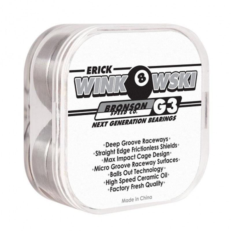 Bronson Speed Co. Erick Winkowski Pro G3  Skateboard Bearings (8 Pack) 5150 Skate Shop