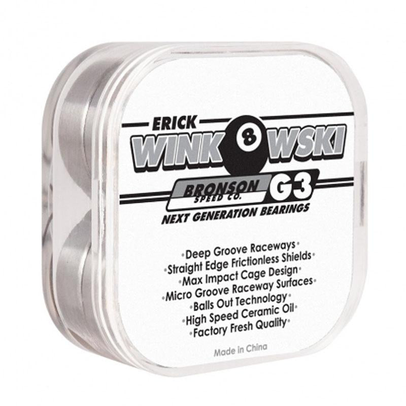 Bronson Speed Co. Erick Winkowski Pro G3 Skateboard Bearings-5150 Skate Shop