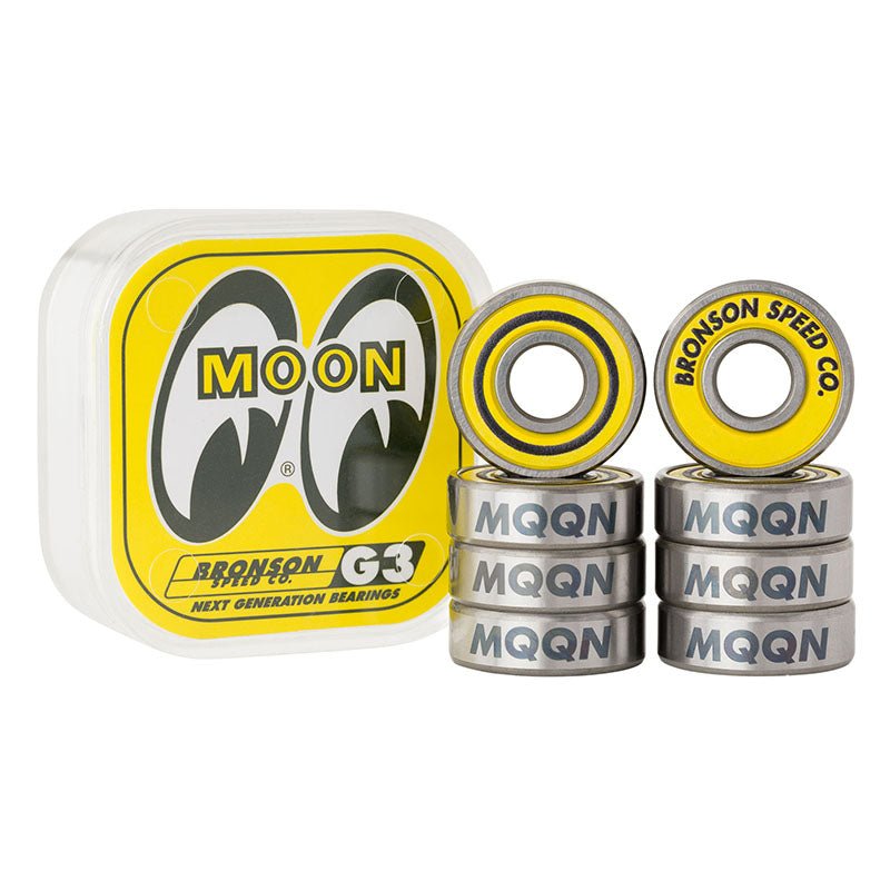 Bronson Speed Co. MOONEYES G3 Skateboard Bearings - 5150 Skate Shop