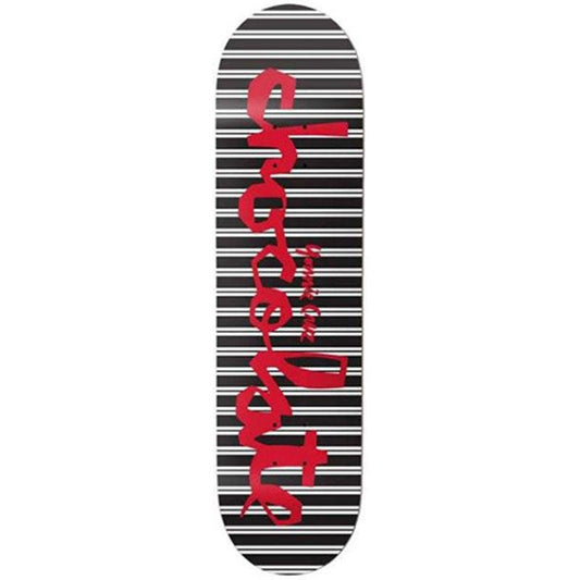 Chocolate 8.375” x 31.75" Cruz Striped Chunk Skateboard Deck-5150 Skate Shop