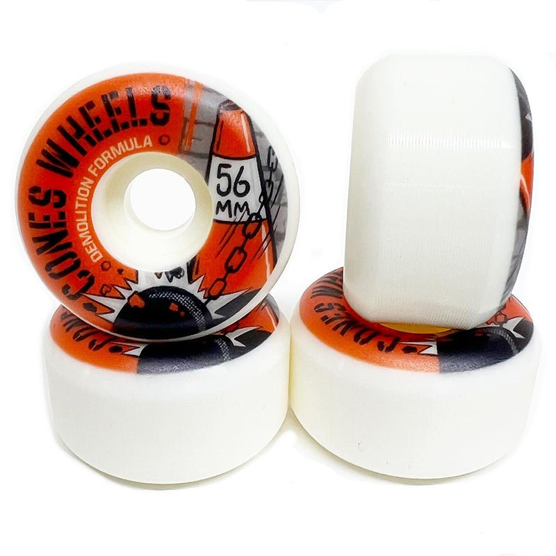 Cones 56mm 99a Wrecked Demolition Formula Skateboard Wheels 4pk – 5150 ...