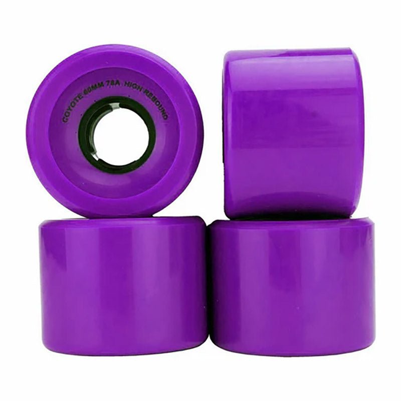 Coyote 60mm 78a Cruiser Purple Skateboard Wheels 4pk-5150 Skate Shop