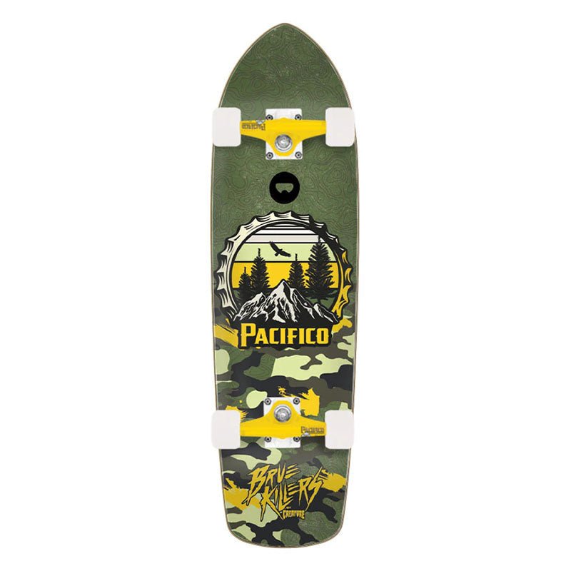 Creature 8.60" x 30.70" Pacifico Bottle Cap Cruiser Skateboard-5150 Skate Shop