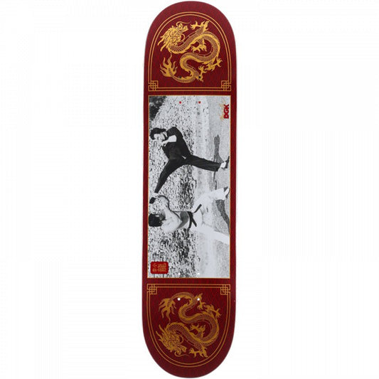 DGK 8.38" Bruce Lee Double Dragon Burgundy Skateboard Deck - 5150 Skate Shop