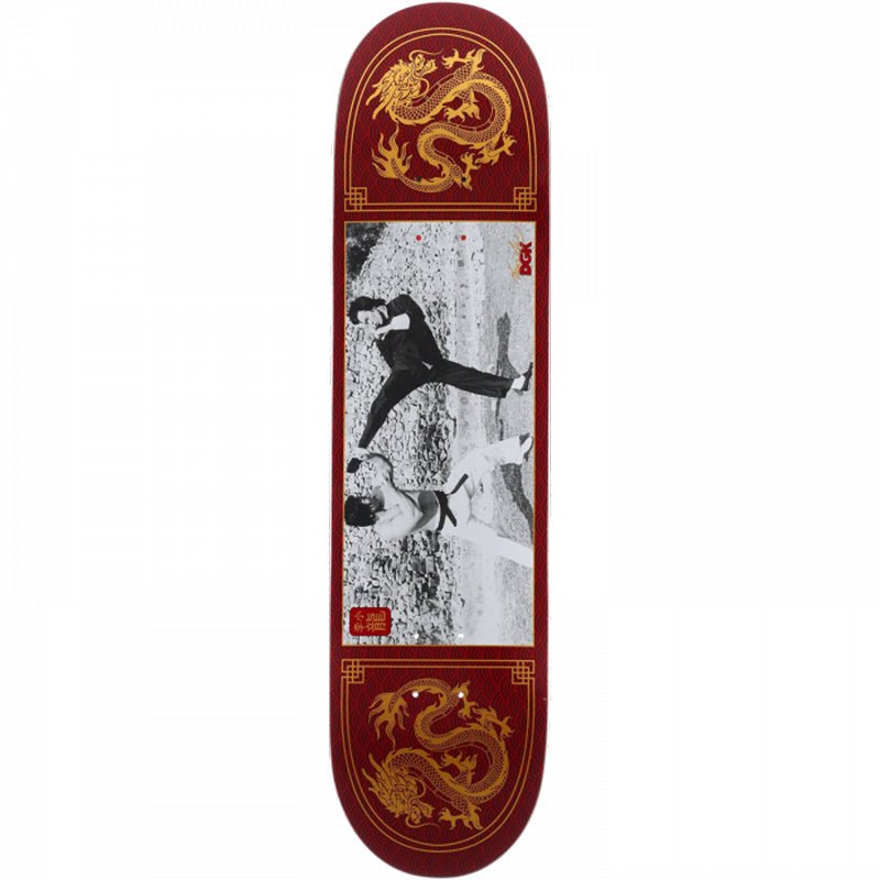 DGK 8.38" Bruce Lee Double Dragon Burgundy Skateboard Deck-5150 Skate Shop