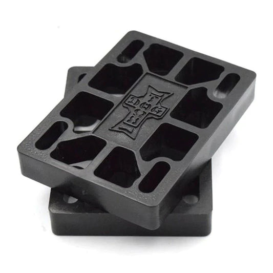 Dogtown 1/8" (BLACK) Hard Skateboard Riser Pads 2pk 5150 Skate Shop
