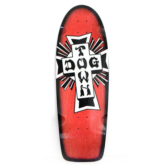 Dogtown 10" x 30" Cross Logo 70s Classic Made in USA Skateboard Deck - 5150 Skate Shop