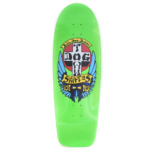Dogtown 10" x 30" OG Bull Dog 70s Lime Green Classic Skateboard Deck - 5150 Skate Shop