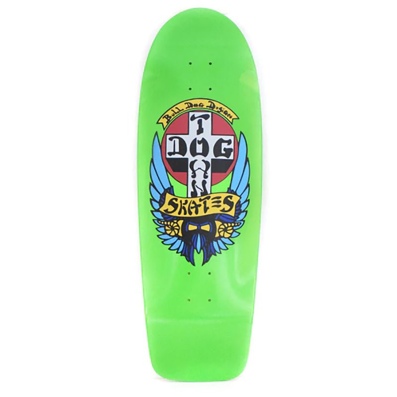 Dogtown 10" x 30" OG Bull Dog 70s Lime Green Classic Skateboard Deck-5150 Skate Shop