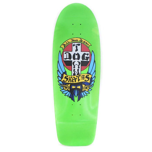 Dogtown 10" x 30" OG Bull Dog 70s Lime Green Classic Skateboard Deck 5150 Skate Shop