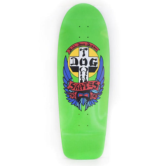 Dogtown 10" x 30.575" OG Bull Dog 70s Rider Lime Green (MODERN CONCAVE) Skateboard Deck-5150 Skate Shop