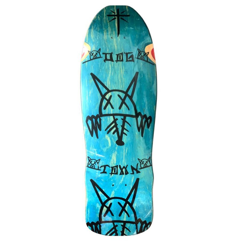 Dogtown 10" x 31.2" Rat Face (BLUE STAIN) Skateboard Deck-5150 Skate Shop