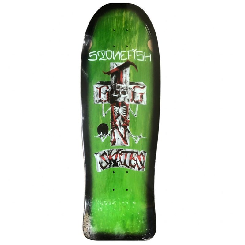 Dogtown 10.125" x 30.325" Stonefish Reissue Green/Black Fade Skateboard Deck - 5150 Skate Shop