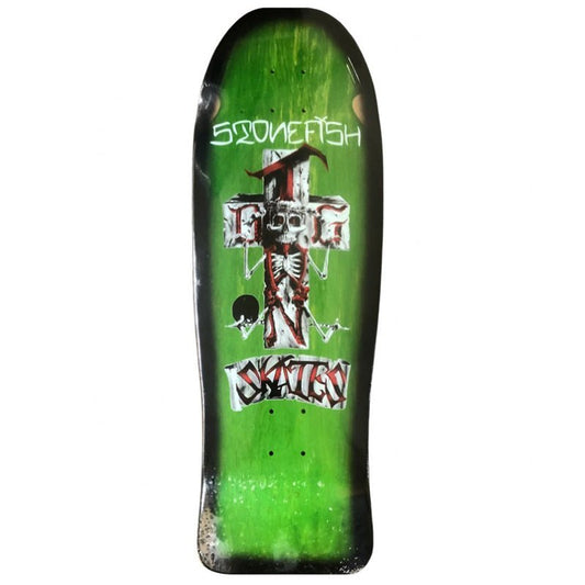 Dogtown 10.125" x 30.325" Stonefish Reissue Green/Black Fade Skateboard Deck-5150 Skate Shop