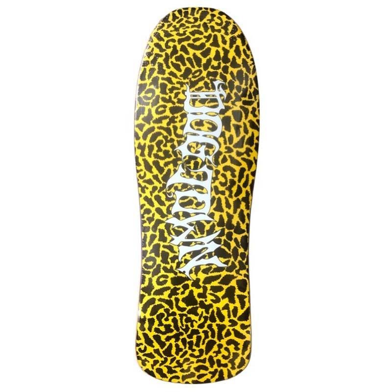 Dogtown 10.125" x 30.5125" Horror Script Leopard (YELLOW) Jackson Skateboard Deck-5150 Skate Shop
