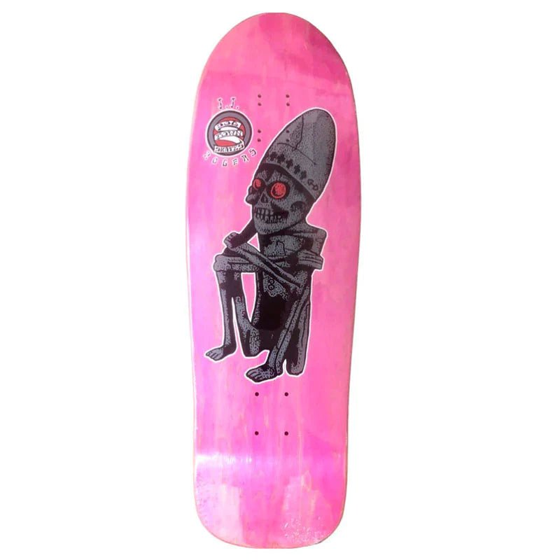 Dogtown 10.125" x 32.25" (PINK STAIN) JJ Rogers 'God of Death' Skateboard Deck-5150 Skate Shop