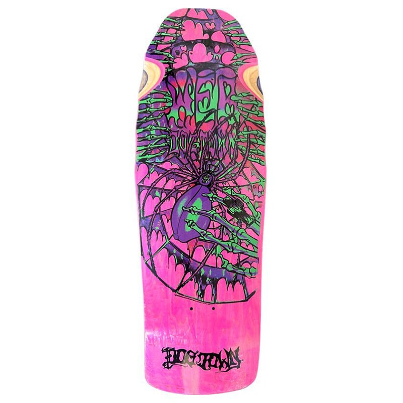 Dogtown 10.25" x 30.825” Web Reissue Pink Stain Deck - 5150 Skate Shop