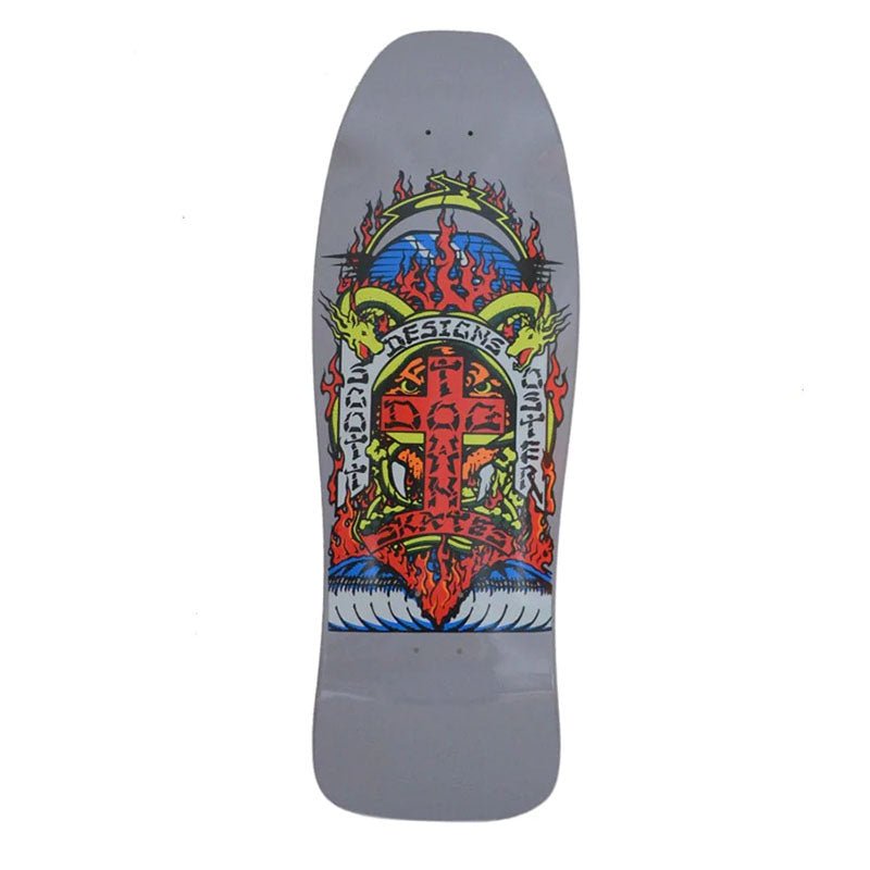 Dogtown 10.361" x 30.754" Scott Oster 80s Reissue (COOL GREY FULL DIP) Skateboard Deck-5150 Skate Shop