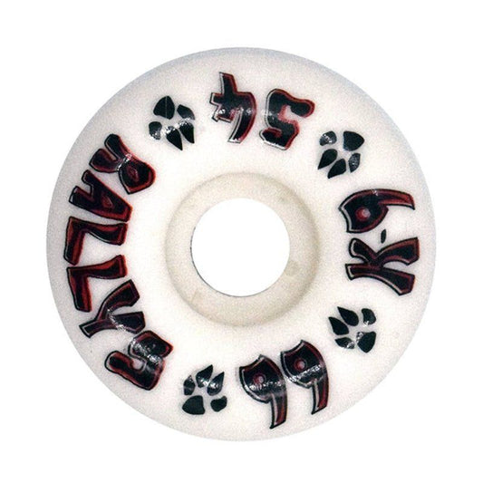 Dogtown 54mm x 99a K-9 Rallys White Skateboard Wheels 4pk 5150 Skate Shop