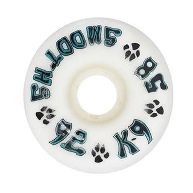 Dogtown 58mm x 92a K-9 Smooths White Skateboard Wheels 4pk-5150 Skate Shop