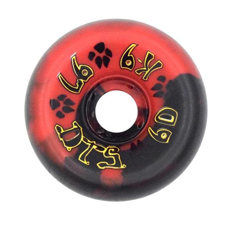 Dogtown 60mm x 97a K-9 80's Red/Black Swirl Skateboard Wheels 4pk - 5150 Skate Shop